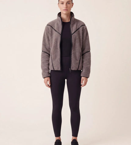 THE MILA TEDDY JACKET IN GREY