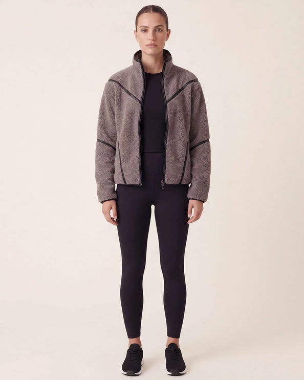 THE MILA TEDDY JACKET IN GREY