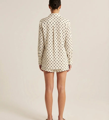 THE LUNA BLACK POLKA DOT PRINT CO-ORD SET