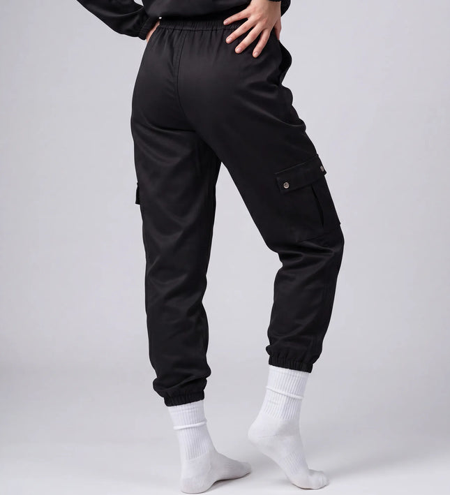 THE HARPER CARGO JOGGERS IN BLACK