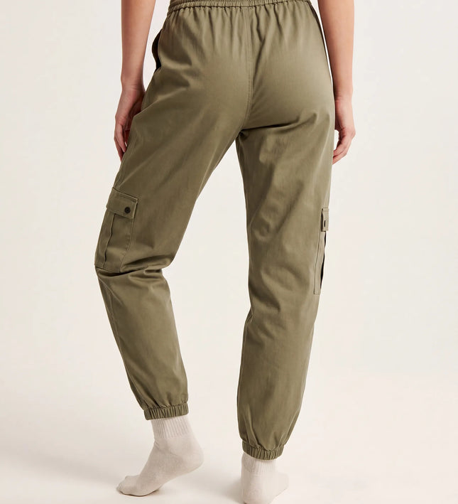 THE HARPER CARGO JOGGERS IN KHAKI