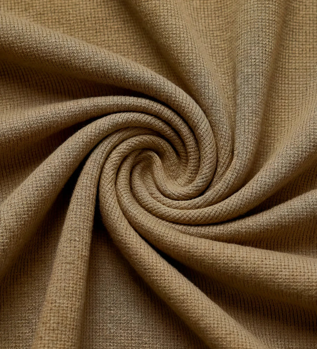 THE ELIA WAFFLE TIERED MINI DRESS IN KHAKI MUD