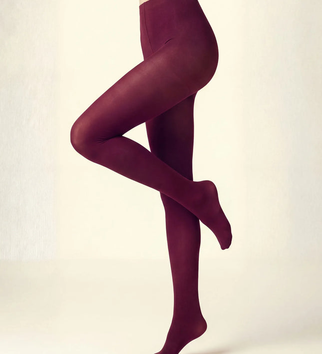 120 Denier Fine Wine Tights