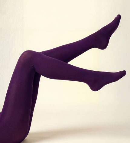 120 Denier Eggplant Tights