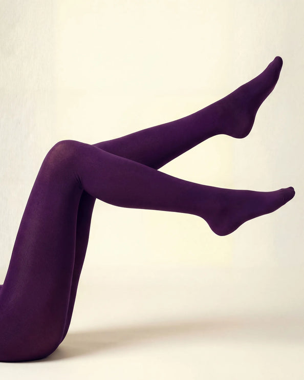 120 Denier Eggplant Tights
