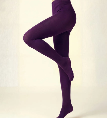 120 Denier Eggplant Tights