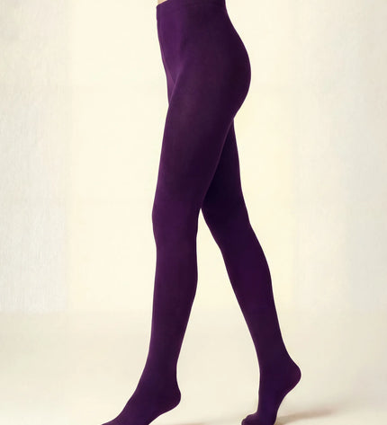 120 Denier Eggplant Tights