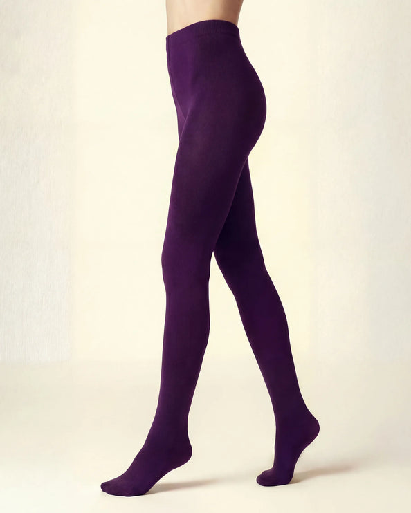 120 Denier Eggplant Tights