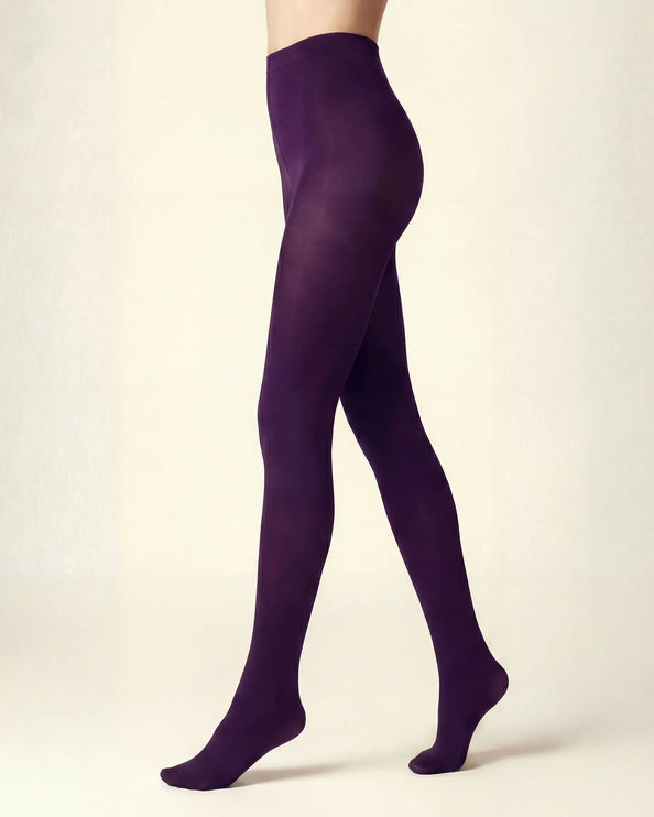 80 Denier Eggplant Tights