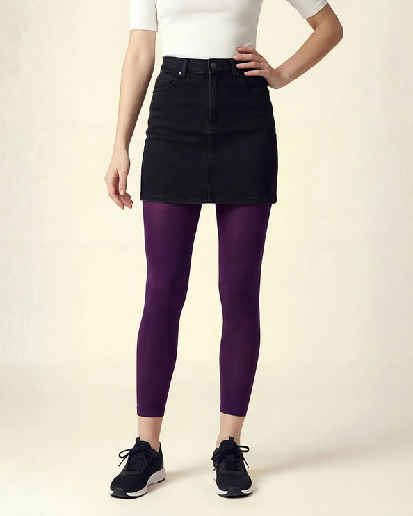 Eggplant Footless Tights