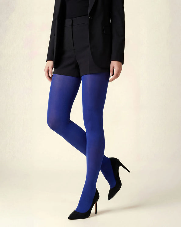120 Denier Electric Royal Blue Tights