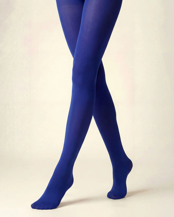120 Denier Electric Royal Blue Tights