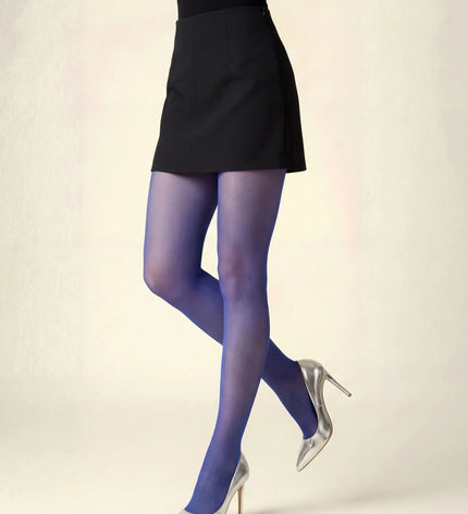 50 Denier Electric Royal Blue Tights