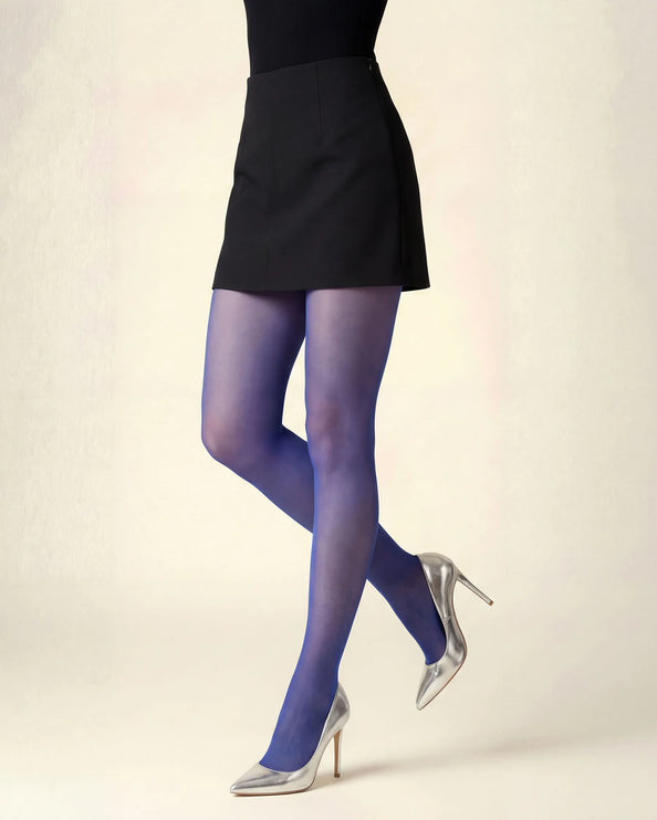 50 Denier Electric Royal Blue Tights