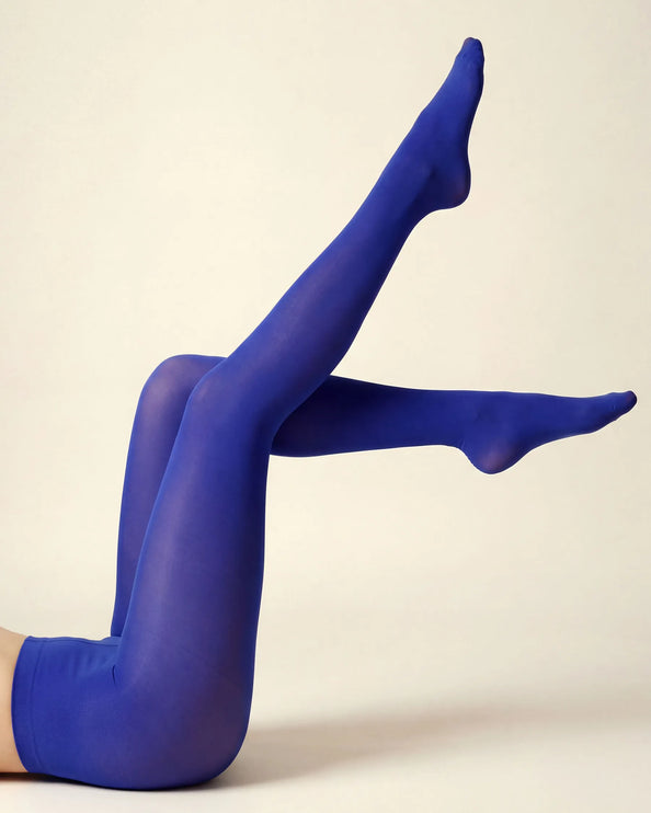 80 Denier Electric Royal Blue Tights