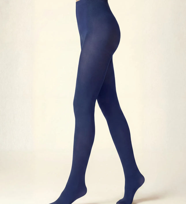 80 Denier French Blue Tights