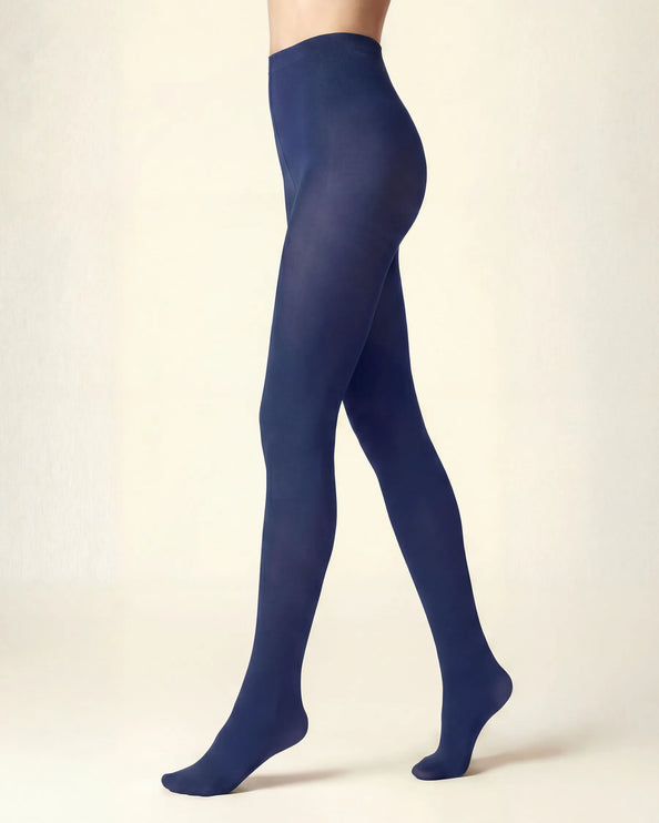 80 Denier French Blue Tights