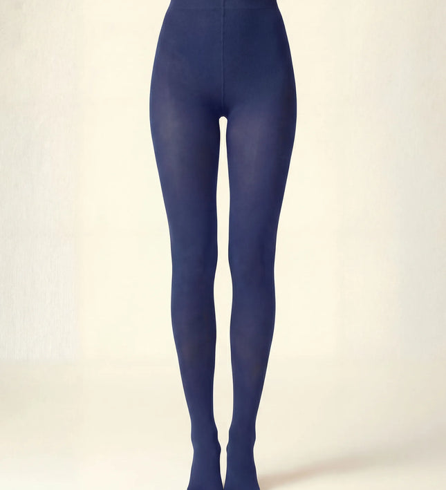 80 Denier French Blue Tights