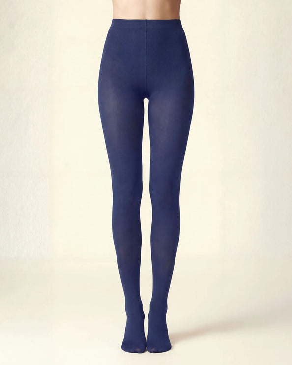 80 Denier French Blue Tights