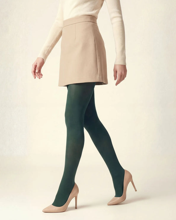 80 Denier Green Tights