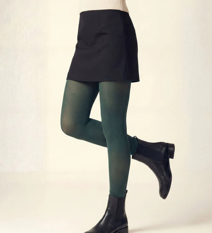 Green Footless Tights