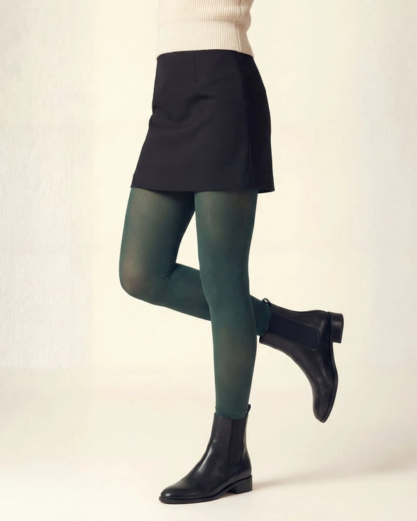 Green Footless Tights