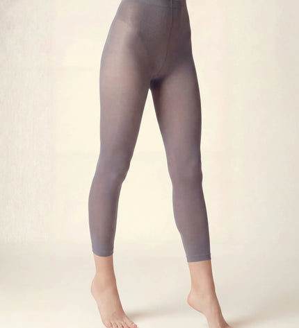 Charcoal Grey Footless Tights