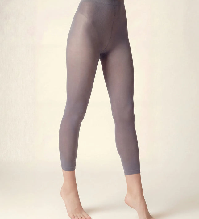Charcoal Grey Footless Tights