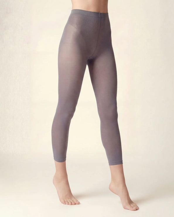 Charcoal Grey Footless Tights