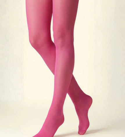 50 Denier Hot Pink Starburst Tights