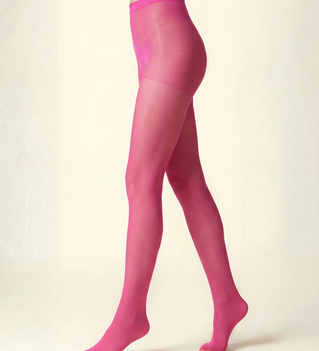 50 Denier Hot Pink Starburst Tights