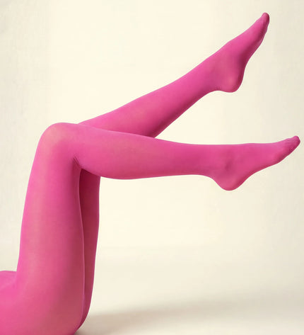 80 Denier Hot Pink Starburst Tights