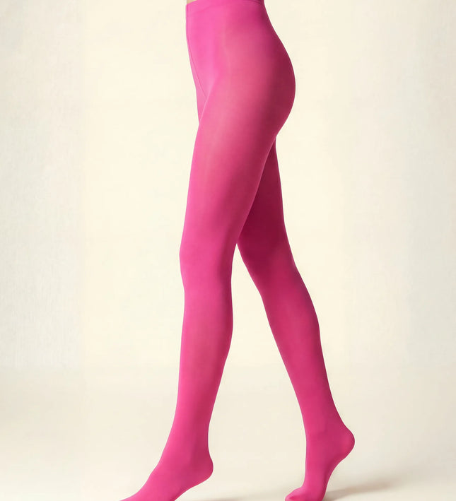 80 Denier Hot Pink Starburst Tights