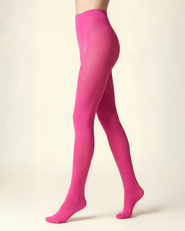 80 Denier Hot Pink Starburst Tights