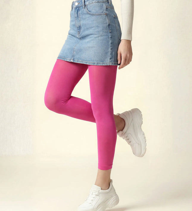 Hot Pink Starburst Footless Tights