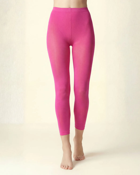 Hot Pink Starburst Footless Tights