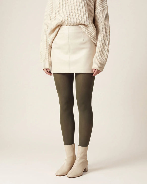 80 Denier Khaki Tights