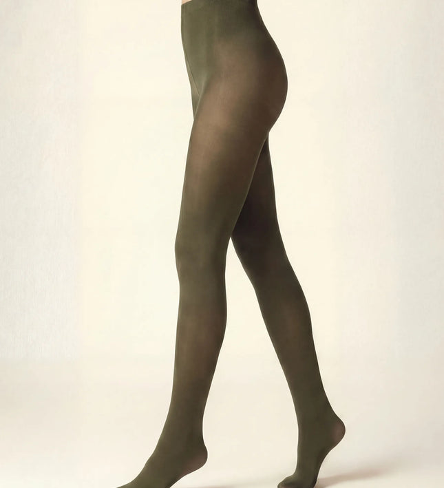 80 Denier Khaki Tights
