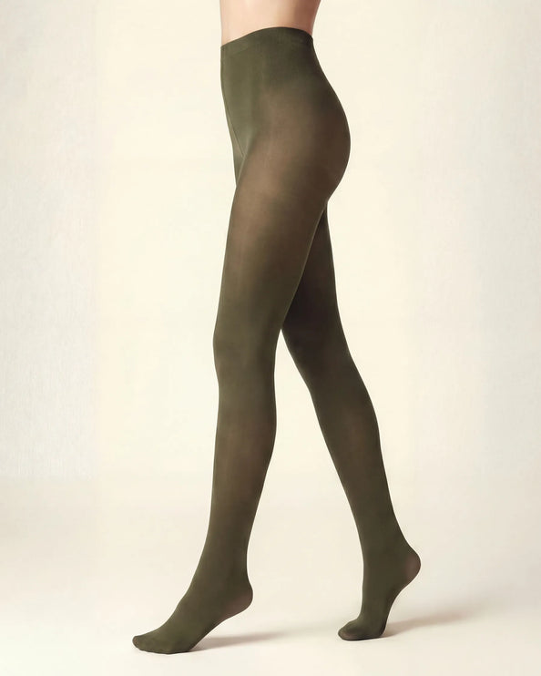 80 Denier Khaki Tights