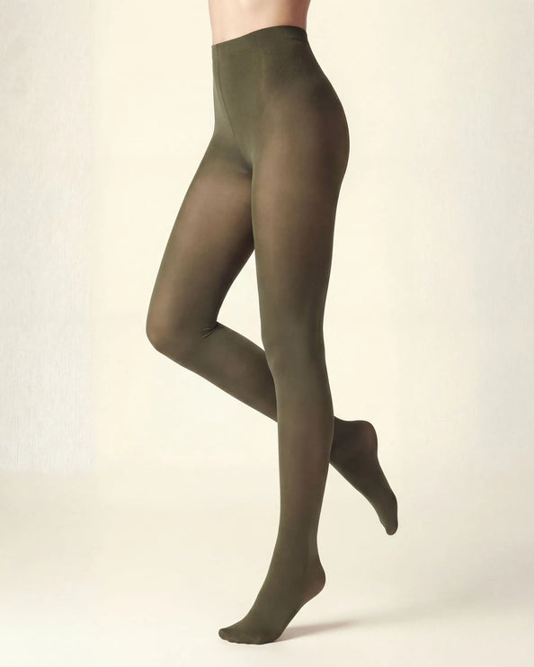 80 Denier Khaki Tights