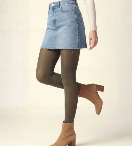 Khaki Footless Tights
