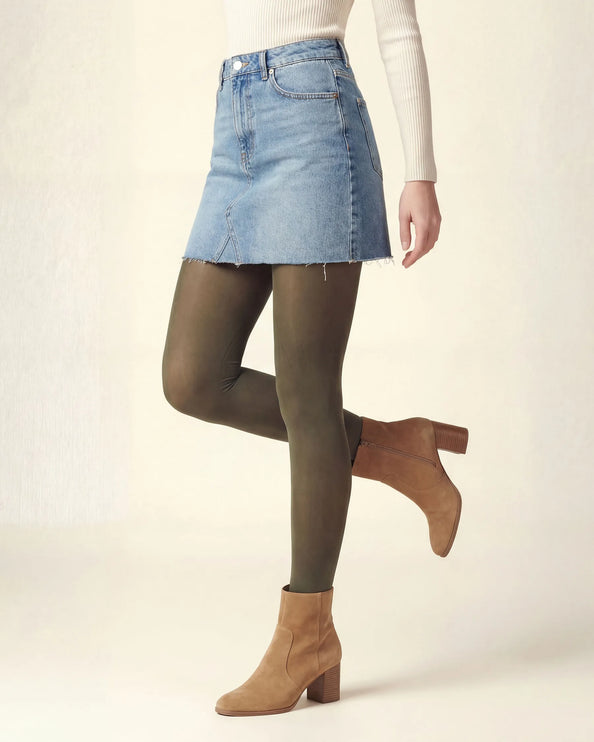 Khaki Footless Tights