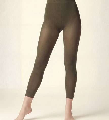 Khaki Footless Tights