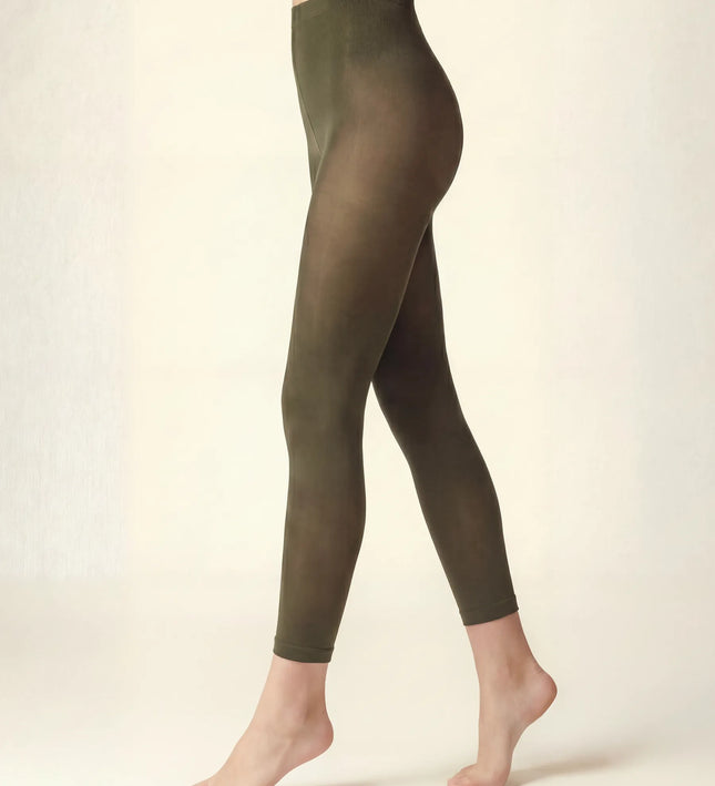 Khaki Footless Tights