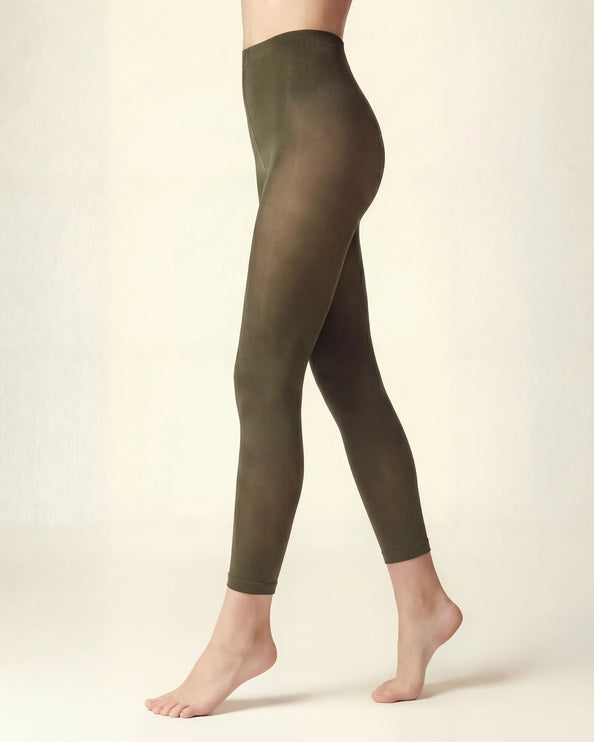 Khaki Footless Tights