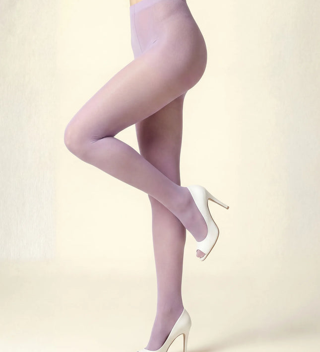 50 Denier Lilac Tights