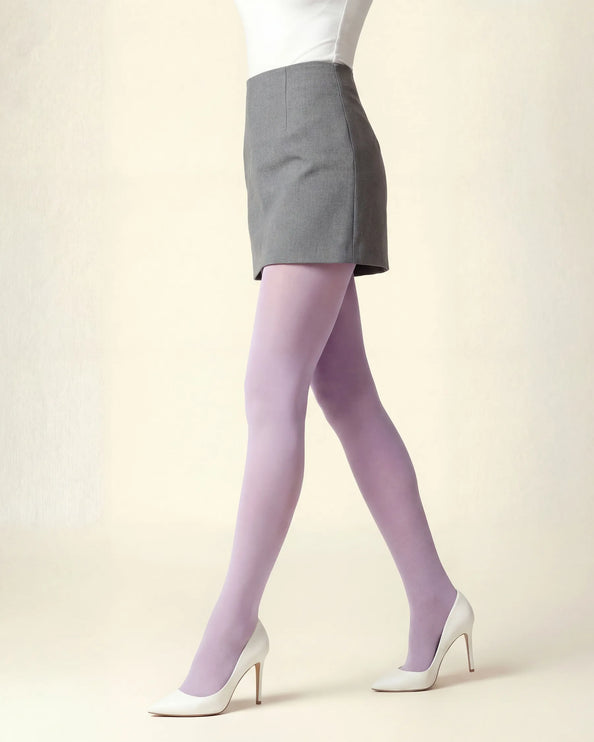 80 Denier Lilac Tights