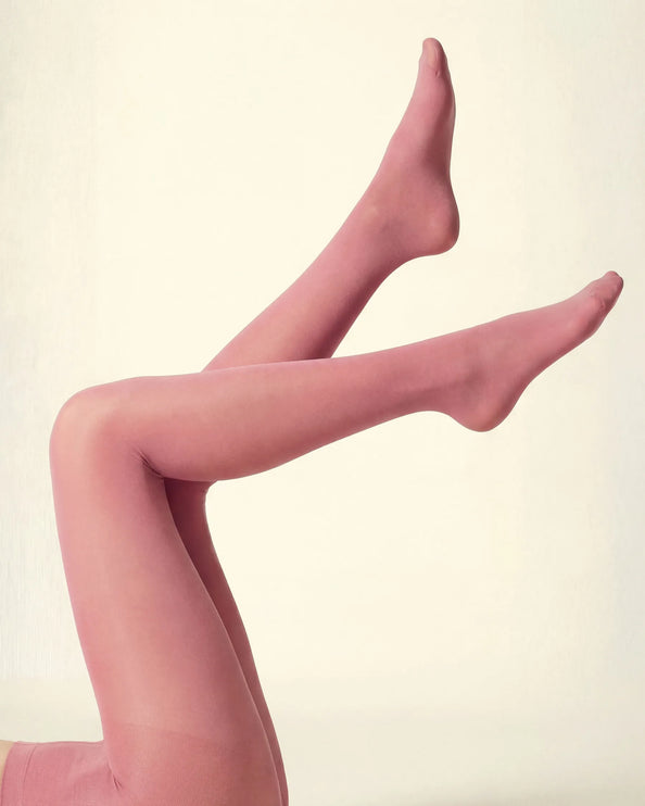 80 Denier Coral Pink Tights