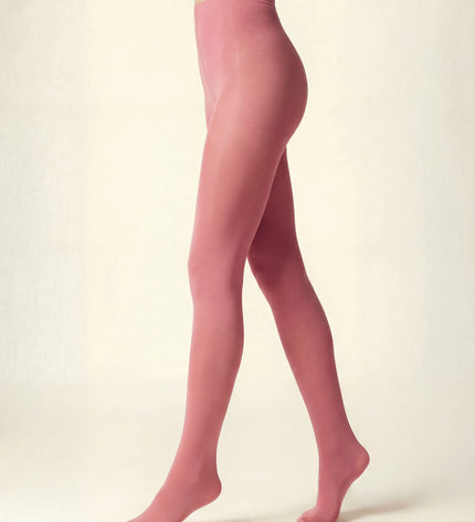 80 Denier Coral Pink Tights