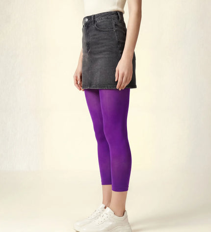 Plum Footless Tights
